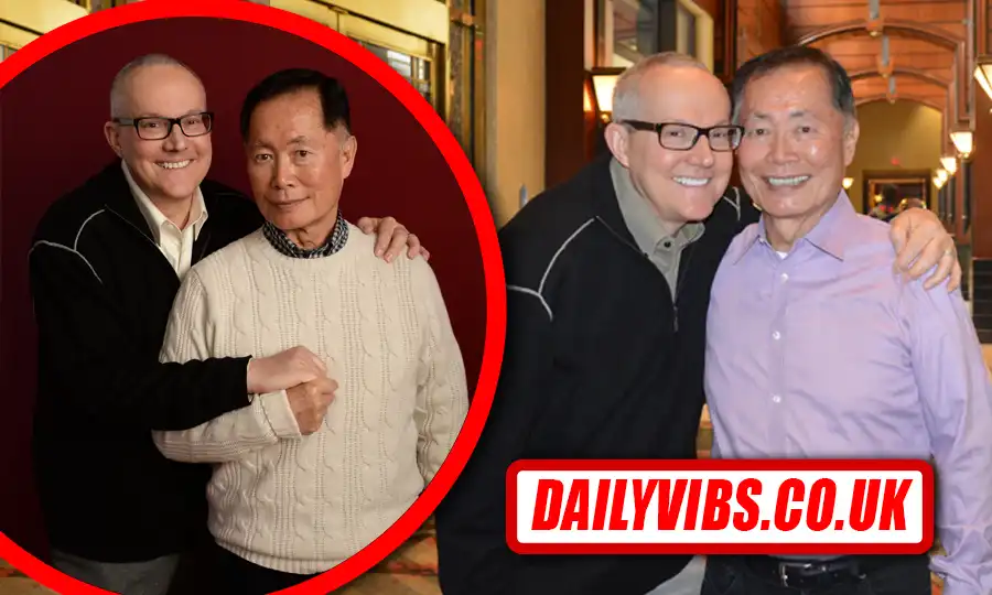Brad Takei standing with George Takei during a public appearance