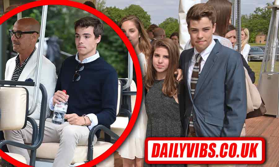 Nicolo Robert Tucci, son of Stanley Tucci, pictured during a family appearance